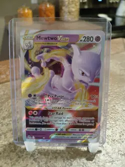Pokemon TCG Mewtwo VSTAR 031/078 Holo Ultra Rare Pokemon GO - Image 1