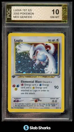 2000 POKEMON NEO GENESIS 1ST EDITION #9/111 LUGIA HOLO PGC 10 - Image 1