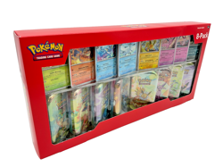 Pokemon TCG: Prismatic Evolutions 8 Mini-Tins Promos Costco Box Sealed - Image 1
