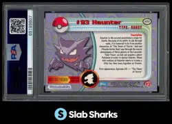 2000 TOPPS POKEMON TV ANIMATION EDITION SERIES 2 #93 HAUNTER FOIL PSA 9 - Image 2