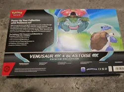 Pokemon TGC: Venusaur ex and Blastoise ex Premium Collection GameStop EX In Hand - Image 2