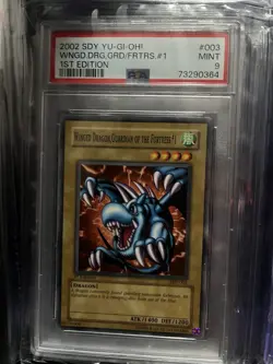 PSA 9 MINT: Yu-Gi-Oh Winged Dragon, Guardian Of The Fortress - 1st Edition #003 - Image 1