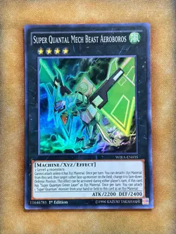 Yugioh Super Quantal Mech Beast Aeroboros WIRA-EN035 Super Rare 1st Ed NM - Image 1