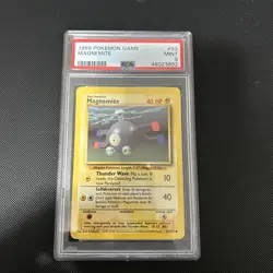 Pokemon Card PSA 9 MINT 1999 GAME BASE SET 53 MAGNEMITE - Image 1