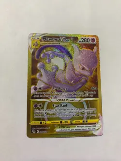 Pokemon Go Mewtwo VSTAR 86/78 Secret Rare TCG Card - NM - Image 1