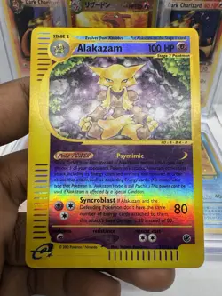 Alakazam 1/165 Expedition 2002 Holo Rare Pokemon Card TCG LP - Image 1