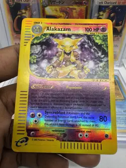Alakazam 1/165 Expedition 2002 Holo Rare Pokemon Card TCG LP - Image 2