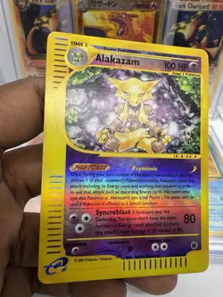 Alakazam 1/165 Expedition 2002 Holo Rare Pokemon Card TCG LP - Image 4