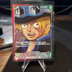 (US SELLER) Sabo - OP13-004 - Parallel Leader Card - Japanese One Piece TCG - NM - Image 1