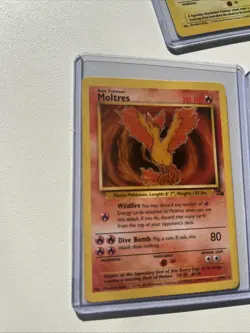 Articuno Zapdos Moltres Pokemon Trading Cards Base Fossil Set Combo TCG Raw - Image 2