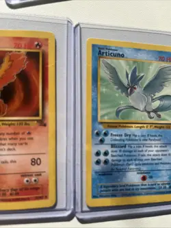 Articuno Zapdos Moltres Pokemon Trading Cards Base Fossil Set Combo TCG Raw - Image 3
