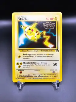 NM - Pikachu - 4 - WoTC Black Star Promo - Pokemon Card - Image 1