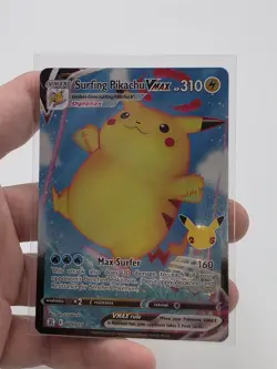 Surfing Pikachu VMAX 009/025 - Celebrations - Ultra Rare Holo Pokemon Card NM - Image 1