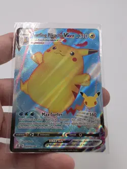 Surfing Pikachu VMAX 009/025 - Celebrations - Ultra Rare Holo Pokemon Card NM - Image 2