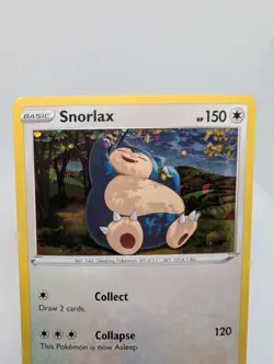 Snorlax 141/192 Rebel Clash Holo Cosmos Holo Rare Pokemon TCG Promo Card LP - Image 2