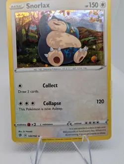 Snorlax 141/192 Rebel Clash Holo Cosmos Holo Rare Pokemon TCG Promo Card LP - Image 3