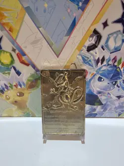 1999 Vintage Limited Edition Pokemon Newtwo 23K Gold Plated Card. Preowned - Image 2