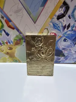 1999 Vintage Limited Edition Pokemon Newtwo 23K Gold Plated Card. Preowned - Image 4