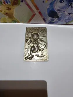1999 Vintage Limited Edition Pokemon Newtwo 23K Gold Plated Card. Preowned - Image 5