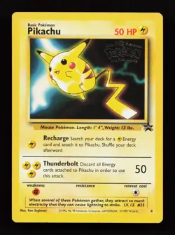 Pikachu (Movie Promo) 4/53 Promo WoTC Promo Pokemon Card - Image 1