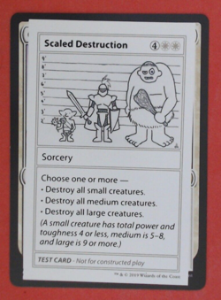 MTG Bling - TEST CARD - Scaled Destruction (no PW symbol) - Mystery Booster i292 - Image 1