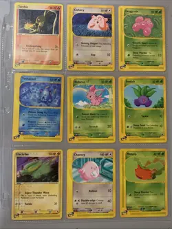 Pokemon TCG Lot of 9 E-Reader Series Cards LP/NM Aquapolis 2003 Set - Image 1