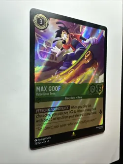 Max Goof - Rebellious Teen 75/204 Fabled HOLO Disney Lorcana Card NM - Image 4