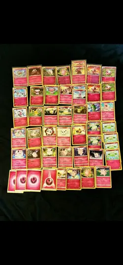 Pokemon Pink Fairy Cards Lot, Not In Print Anymore, Holos - Image 1