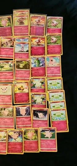 Pokemon Pink Fairy Cards Lot, Not In Print Anymore, Holos - Image 3