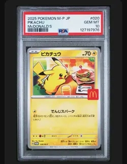 PSA 10 Pikachu - 020/M-P 020/M-P M-P Promotional Cards Regular (Japanese) - Image 1