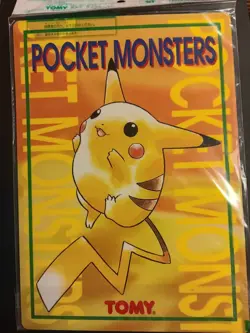 Vintage Pokemon - Tomy Pikachu Jumbo Card Pencil Board Pocket Monsters C7 - Image 1