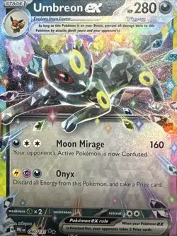 Pokemon Umbreon ex 060/131 Prismatic Evolutions Stamped Surprise Box Promo Card - Image 3