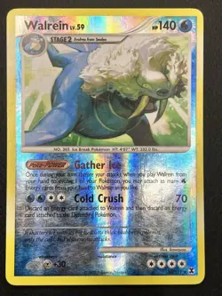 36/111 Walrein Rare Reverse Holo: Pokemon Trading Card Game Rising Rivals LP - Image 1