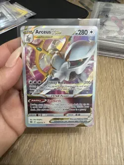 Pokemon Card Arceus VSTAR 123/172 Brilliant Stars Full Art Ultra Rare Holo TCG - Image 1