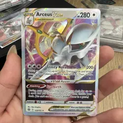Pokemon Card Arceus VSTAR 123/172 Brilliant Stars Full Art Ultra Rare Holo TCG - Image 2