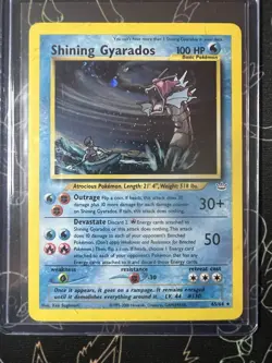 Pokemon TCG Shining Gyarados Holo Card Neo Revelation 65/64 Has A Nice SWIRL 🔥 - Image 1