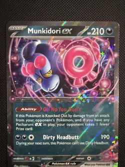 Pokemon Munkidori EX TCG Shrouded Fable Holo Card 37/64 Double Rare - Image 2