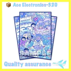 60pcs Trading Card ONE PIECE Navy Q Version OPCG Card Sleeves 67X92mm Standard - Image 1