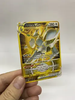 Arceus V Gold Metal Pokemon Card-Collectible Gift Display！Christmas - Image 3
