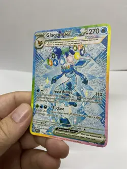 Glaceon EX Gold Metal Pokemon Card-Collectible Gift Display！Christmas - Image 1