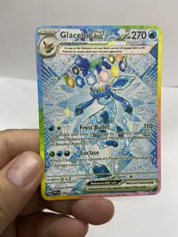 Glaceon EX Gold Metal Pokemon Card-Collectible Gift Display！Christmas - Image 2