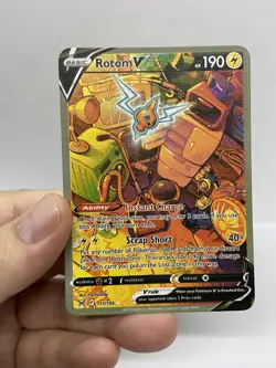 Rotom V Gold Metal Pokemon Card-Collectible Gift Display！Christmas - Image 1