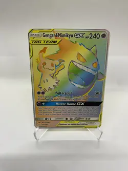 Gengar&Mimikyu GX Gold Metal Pokemon Card-Collectible Gift Display！Christmas - Image 3