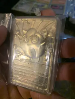 Jigglypuff Pokemon 23K Gold Plated Trading Card 1999 Burger King Limited Edition - Image 5