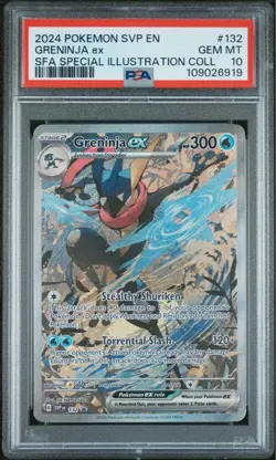 Greninja EX 2024 PSA 10 Gem Mint Special Illustration Promo Card - Image 1