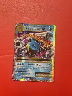 Pokemon TCG XY Evolutions Mega Blastoise EX 22/108 Ultra Rare Holographic Card - Image 1
