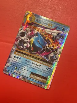Pokemon TCG XY Evolutions Mega Blastoise EX 22/108 Ultra Rare Holographic Card - Image 2