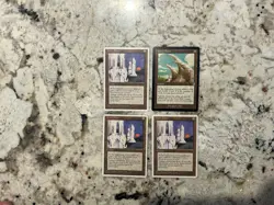 Mtg Ivory Tower x4 - Magic the Gathering Ivory Tower Playset LP-Played - Image 1