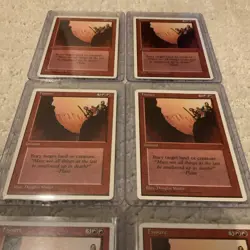 Lot of (6) 1995 Magic The Gathering MTG Fissure 4th Edition Authentic & Official - Image 3