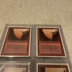 Lot of (6) 1995 Magic The Gathering MTG Fissure 4th Edition Authentic & Official - Image 4